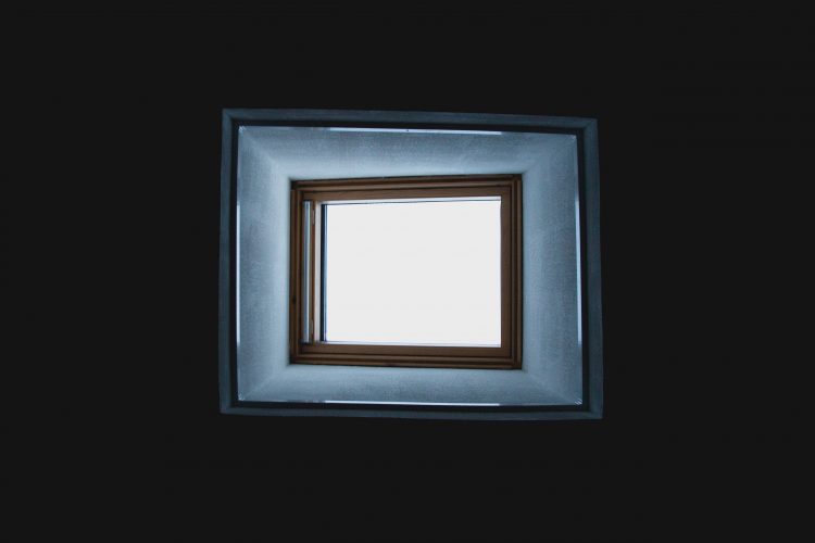 4-paned skylight inside