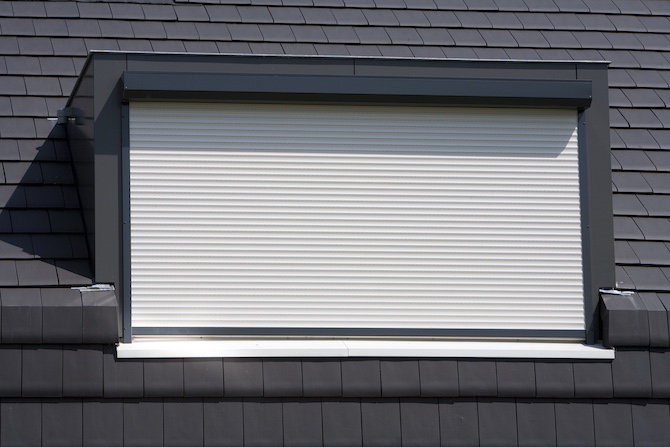 Roller shutter bedroom