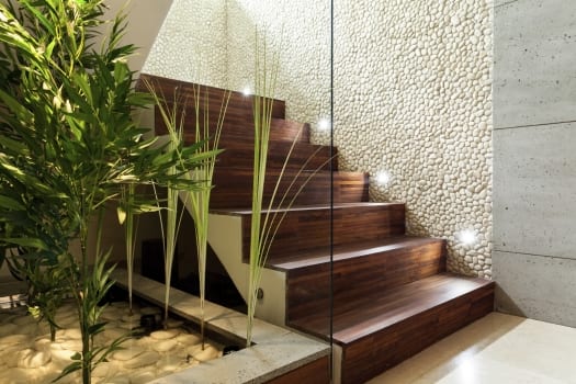 Wooden staircase